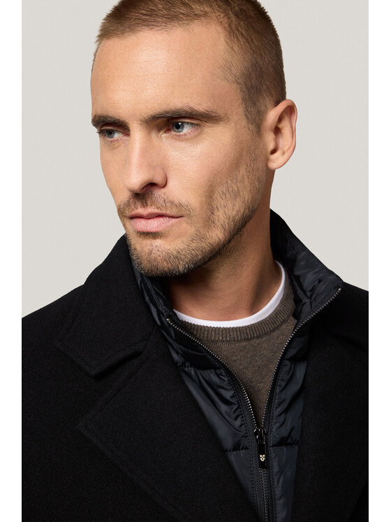 Próchnik Próchnik Płaszcz PM4 PC073225000021 Czarny Regular Fit