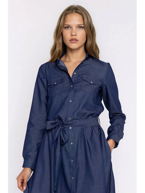 NIFE NIFE Džínové šaty S297 Regular Fit
