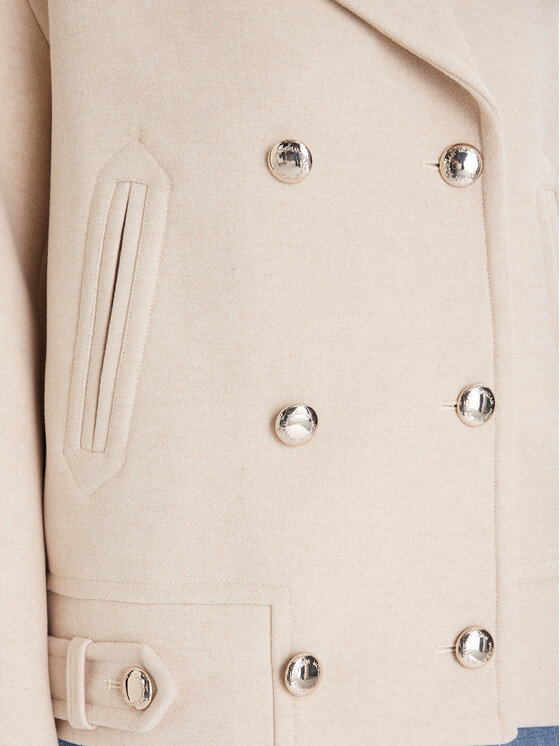 Morgan Morgan Wollmantel 252-GMOON Beige Regular Fit