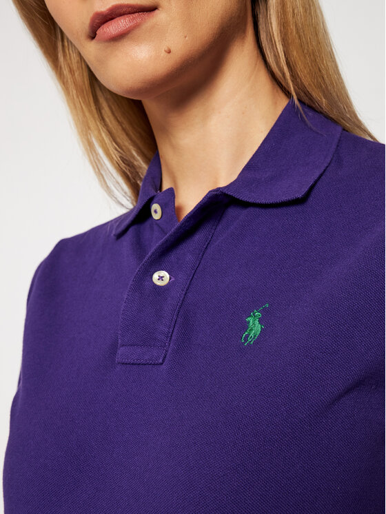 Polo Ralph Lauren Polo Ralph Lauren Повсякденна сукня Ssl 211799490013 Фіолетовий Regular Fit