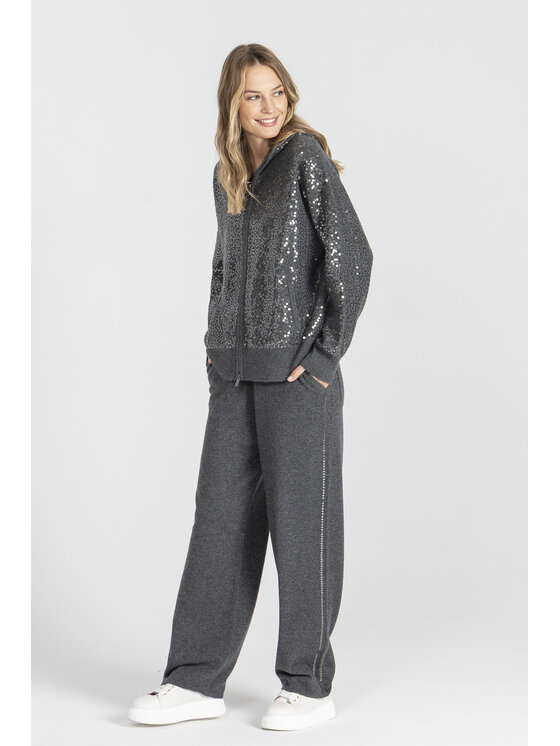Deni Cler Milano Deni Cler Milano Spodnie dresowe T-DC-553D-E5-90-80-1 Szary Loose Leg