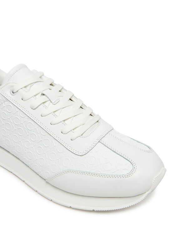 Calvin Klein Calvin Klein Sneakersy Low Prof Runn Laceup Mono HM0HM01896 Bílá
