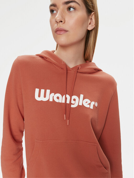 Wrangler Wrangler Μπλούζα 112350336 Πορτοκαλί Regular Fit