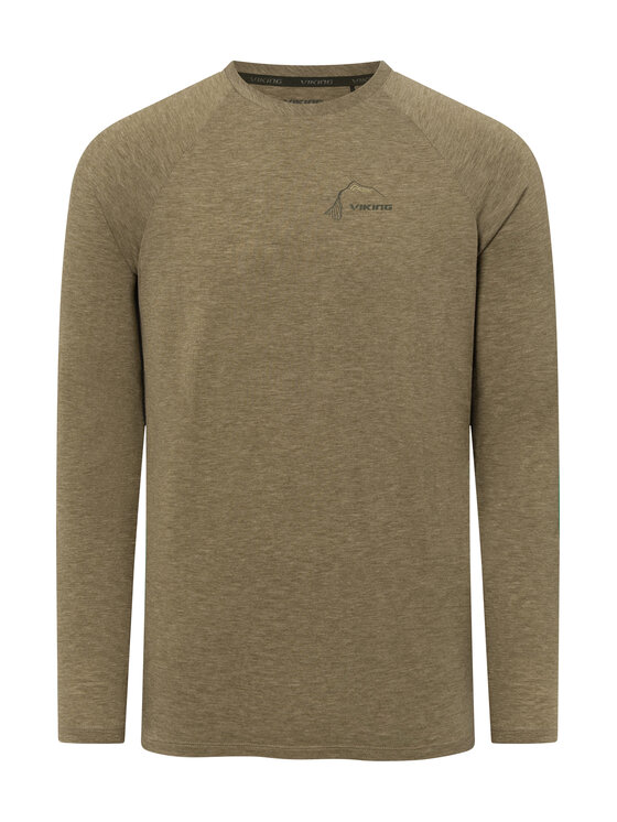 Viking Viking Longsleeve Andali Man Zielony ciemny Regular Fit
