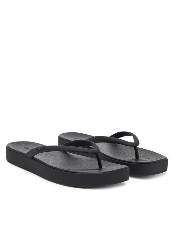 Crocs Crocs Σαγιονάρες Miami Square Flatform Flip 214161 Μαύρο