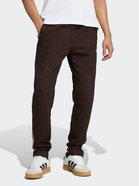adidas adidas Spodnie dresowe CLASSIC Brązowy Slim Fit