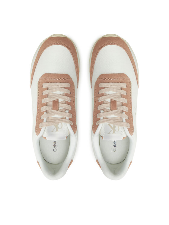 Calvin Klein Jeans Calvin Klein Jeans Sneakersy Runner Laceup Low Mix Mg YW0YW01798 Biały