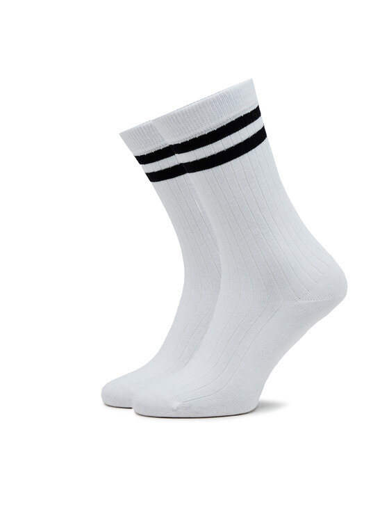 Pepe Jeans Pepe Jeans Sada 3 párů vysokých ponožek unisex Rip Cr 3P PLU30024 Bílá