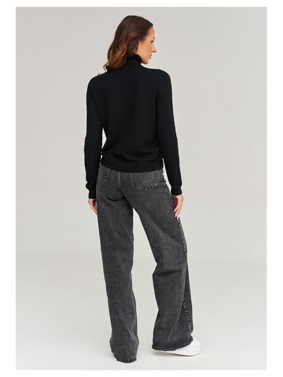 Makadamia Makadamia Golf C106 Czarny Loose Fit