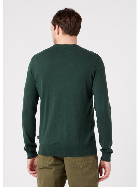 Wrangler Wrangler Maglione CREWNECK KNIT Verde Regular Fit