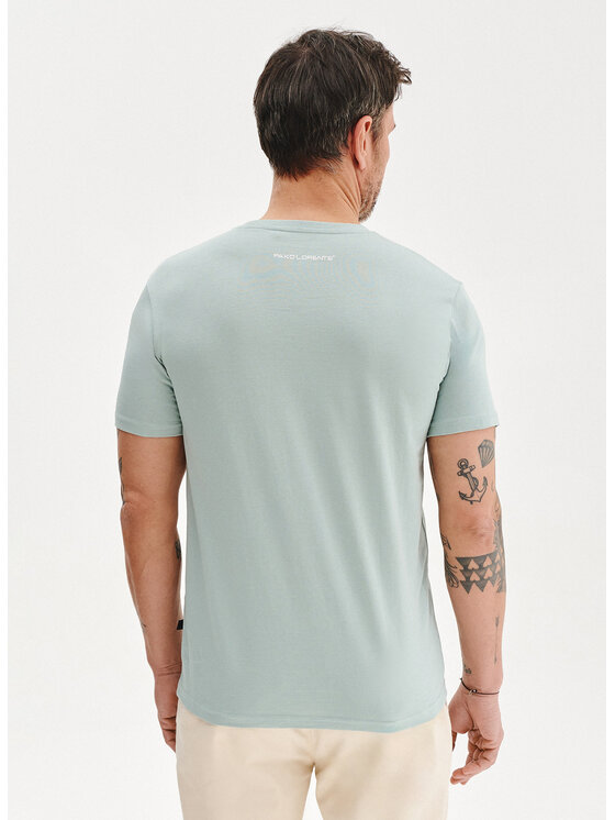 Pako Lorente Pako Lorente T-Shirt P25SF-TT-003 Zielony Regular Fit