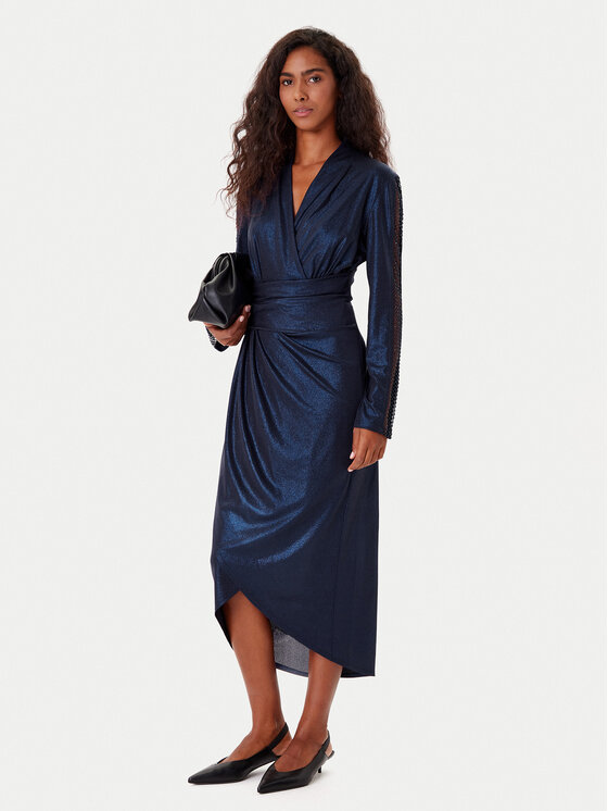 Joseph Ribkoff Joseph Ribkoff Kokteilinė suknelė 253742 Tamsiai mėlyna Slim Fit