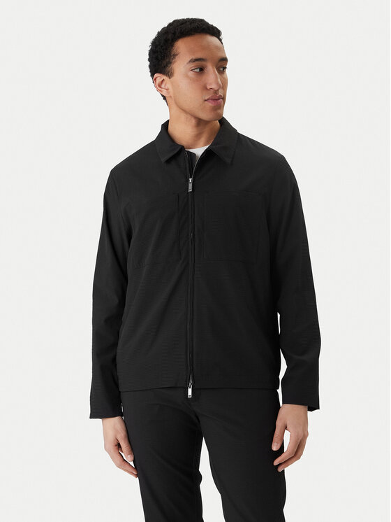 Calvin Klein Kurtka przejściowa LV04LF424G Czarny Regular Fit