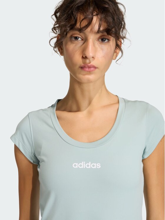 adidas adidas Koszulka techniczna 159001 Zielony Fitted Fit