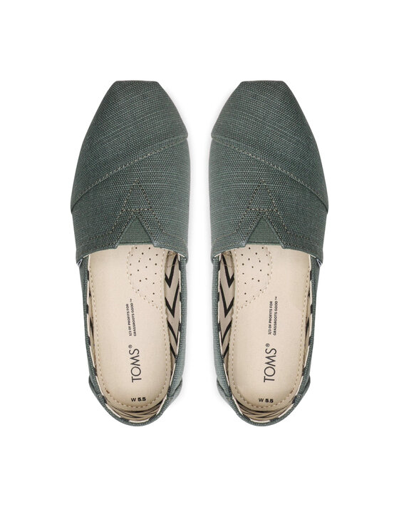 Toms Toms Туфлі Alpargata 10018279 Зелений