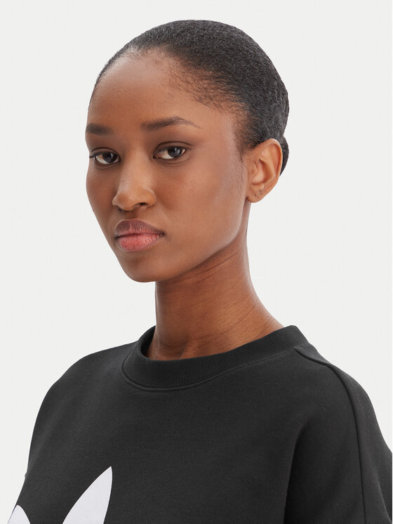 adidas adidas Felpa Trefoil Crew FM3272 Nero Regular Fit