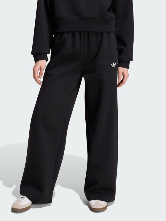 adidas adidas Spodnie materiałowe 164706 Czarny Loose Fit