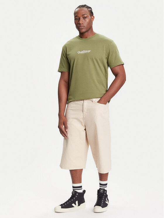 Quiksilver Quiksilver Majica EQYZT08174 Zelena Regular Fit