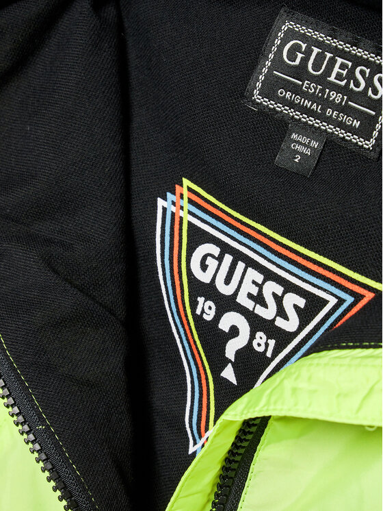Guess Guess Giacca di transizione H3RT04 WCFM0 Verde Regular Fit