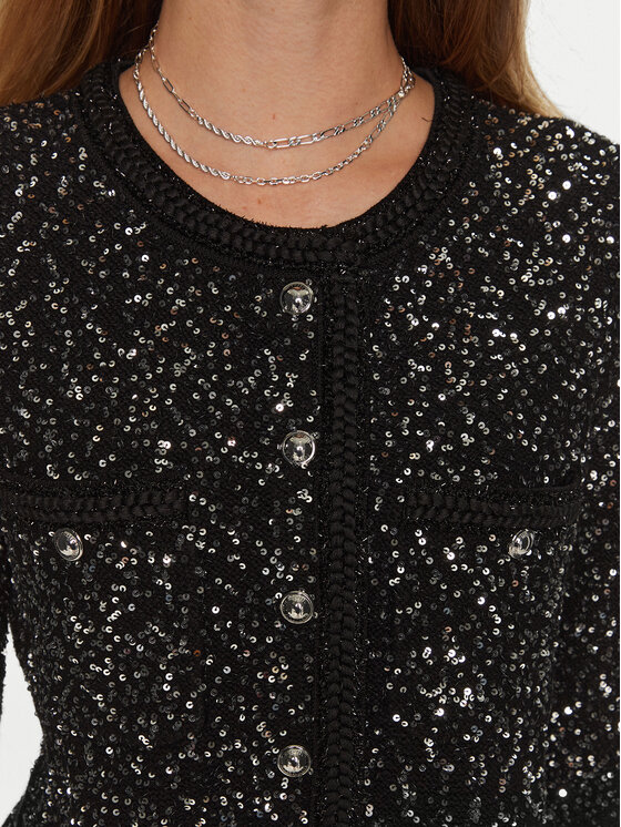 MICHAEL Michael Kors MICHAEL Michael Kors Кардиган MF460Z6F5L Чорний Regular Fit
