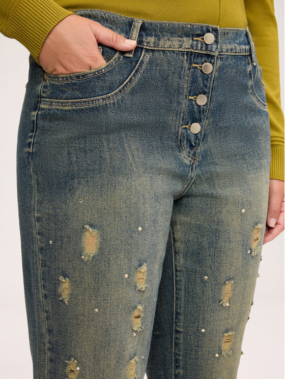 Fiorella Rubino Fiorella Rubino Jeansy P40BT005450N024 Niebieski Boy Fit