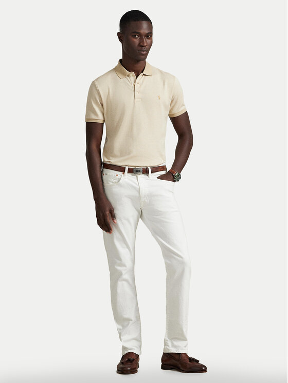 Polo Ralph Lauren Polo Ralph Lauren Polokošeľa 710974270003 Béžová Custom Slim Fit