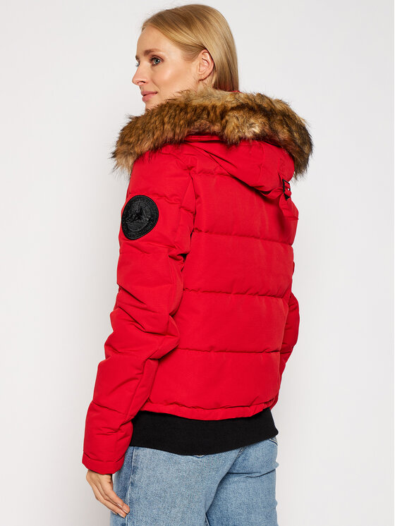 Superdry everest ella top bomber red