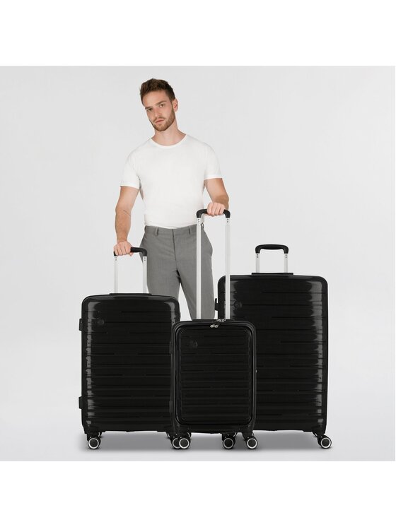 cocoono cocoono Komplet walizek 322980 Czarny