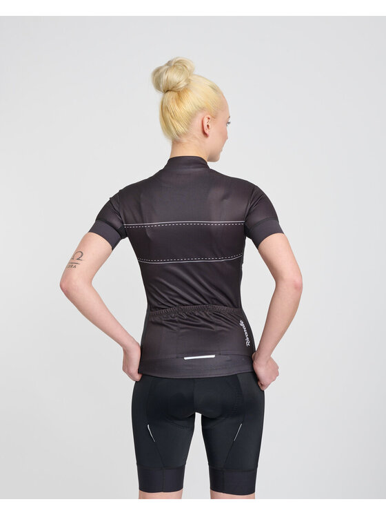 Rivanelle Rivanelle Koszulka rowerowa GEAR UP Czarny Narrow Fit