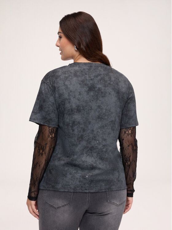 Fiorella Rubino Fiorella Rubino T-shirt G097L009483N033 Nero Regular Fit