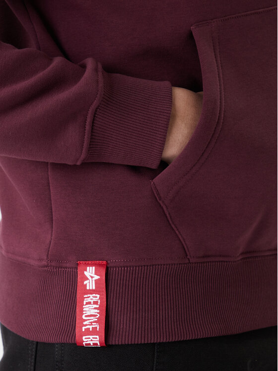 Alpha Industries Alpha Industries Majica dugih rukava Basic 178312 Tamnocrvena Regular Fit