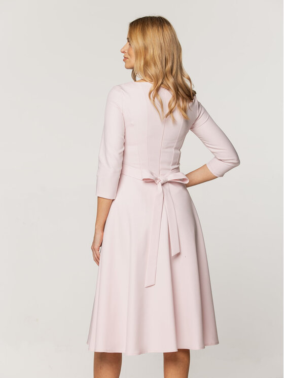 Willsoor Willsoor Sukienka koktajlowa 67339 Różowy A-Line Fit
