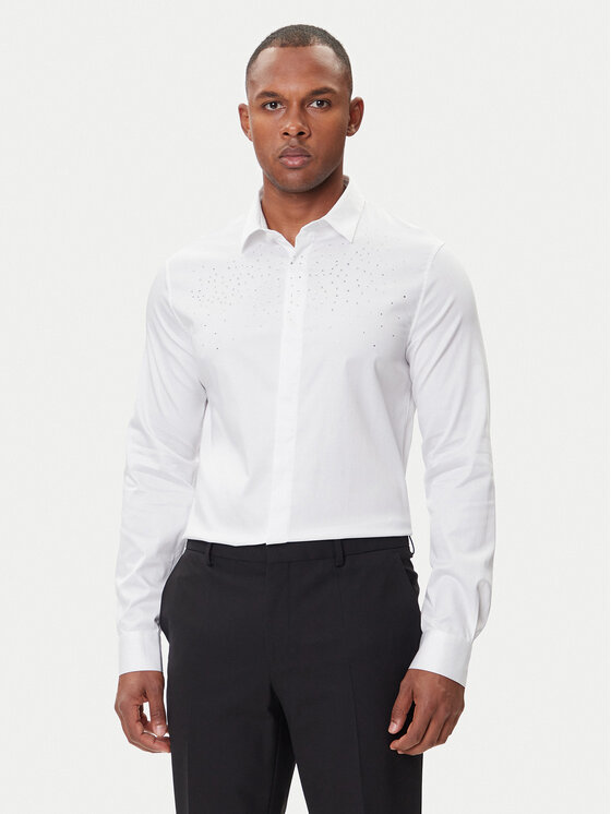 Armani Exchange Armani Exchange Marškiniai XM001504 AF10192 U0002 Balta Regular Fit