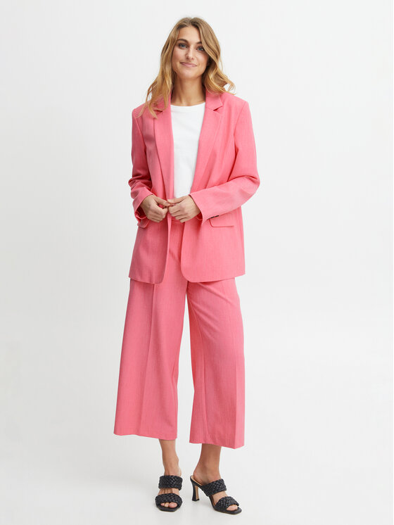 Fransa Fransa Marynarka 20611135 Różowy Loose Fit