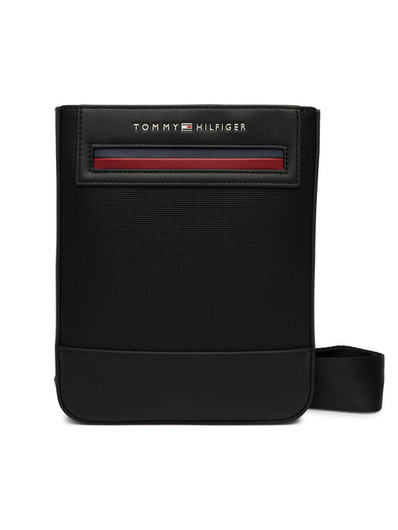 Tommy Hilfiger Tommy Hilfiger Мъжка чантичка Th Foundation Mini Crossover AM0AM14157 Черен