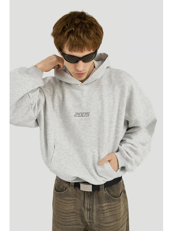 2005 2005 Bluza Classic Logo Szary Oversize