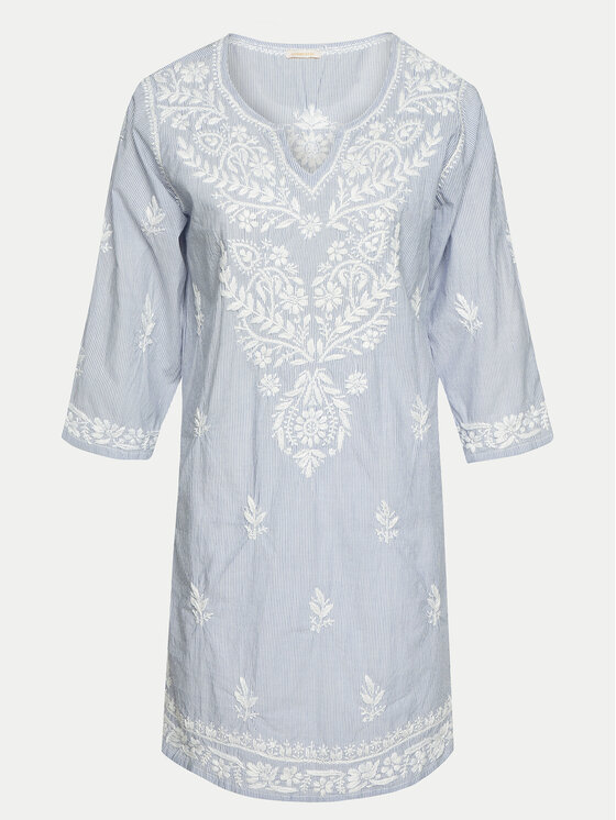 Selmark Selmark Пляжна сукня BC076 Голубий Regular Fit