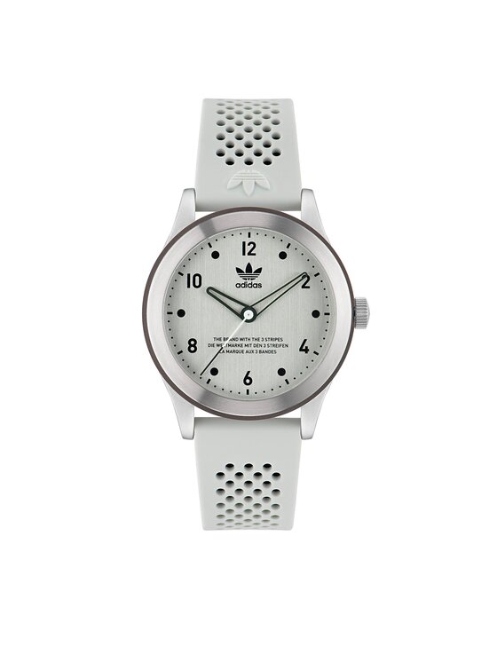 Adidas Originals Ročna Ura Code Three Watch AOSY23033 Srebrna