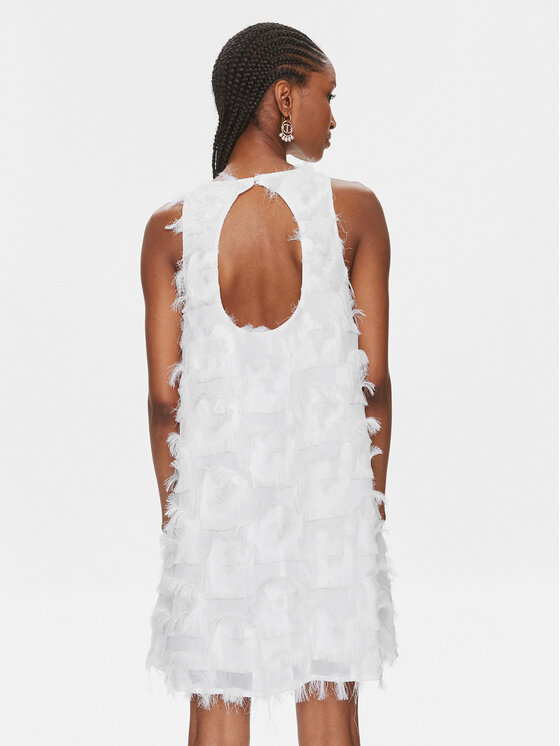 YAS YAS Rochie cocktail Dio 26033735 Alb Loose Fit