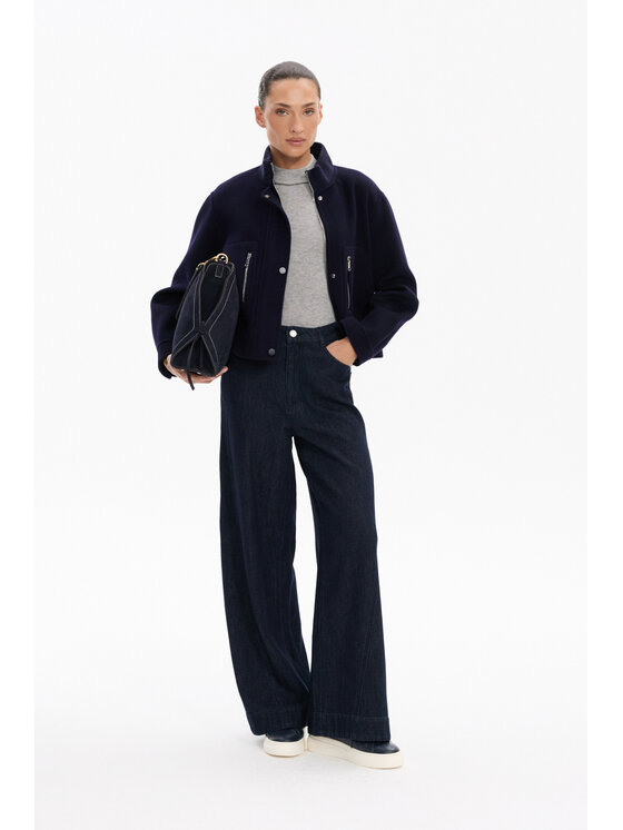 Deni Cler Milano Deni Cler Milano Kurtka przejściowa T-DC-9069-F5-90-59-1 Granatowy Regular Fit