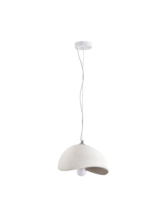 MIAhome MIAhome Lampa wisząca Japandi biała 30 cm Biały