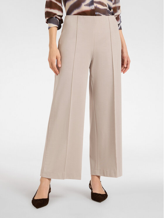 Elena Mirò Elena Mirò Pantaloni di tessuto P819Z000134N002 Écru Cropp Fit