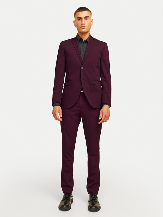 Jack & Jones Costum Bărbați, Mărimea: 56, Violet, Franco 12181339