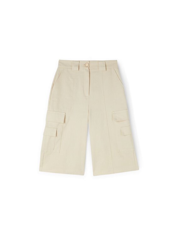 Motivi Motivi Pantaloncini P026Q004216N002 Écru Flared Fit