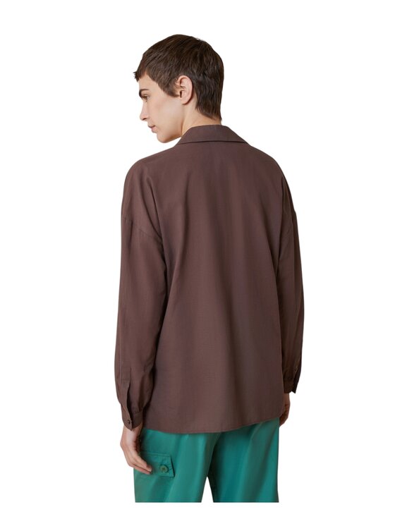 Pennyblack Pennyblack Camicia 2511111293200-007 Marrone Regular Fit