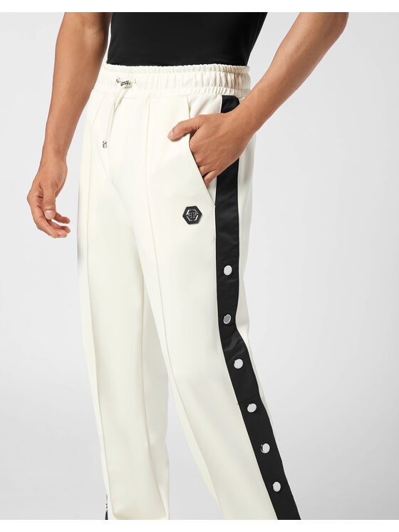 PHILIPP PLEIN PHILIPP PLEIN Spodnie dresowe 25997 Biały Jogger Fit