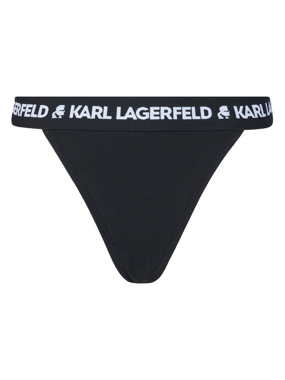 KARL LAGERFELD KARL LAGERFELD Дамски бикини тип бразилиана A1W47011 Черен