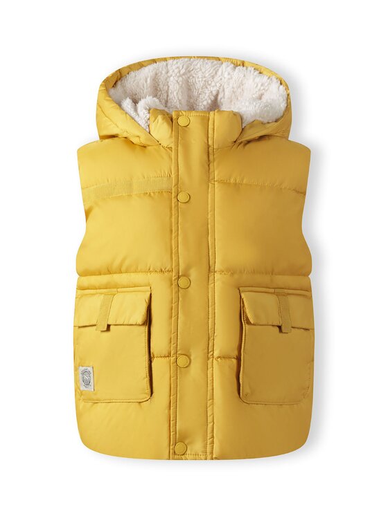 minoti minoti Kamizelka 27gilet5 Żółty Regular Fit
