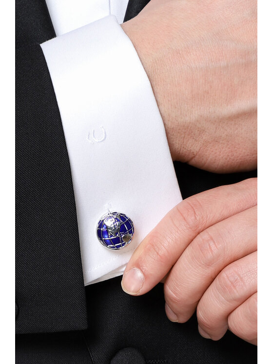 Lancerto Lancerto Spinki do mankietów SS090219000013 Granatowy