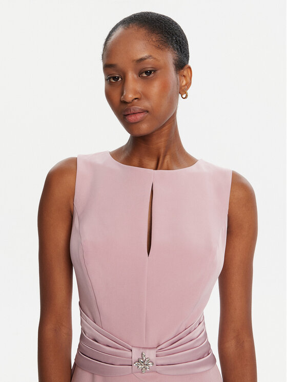 Rinascimento Rinascimento Cocktail obleka CFC0125073003 Roza Slim Fit
